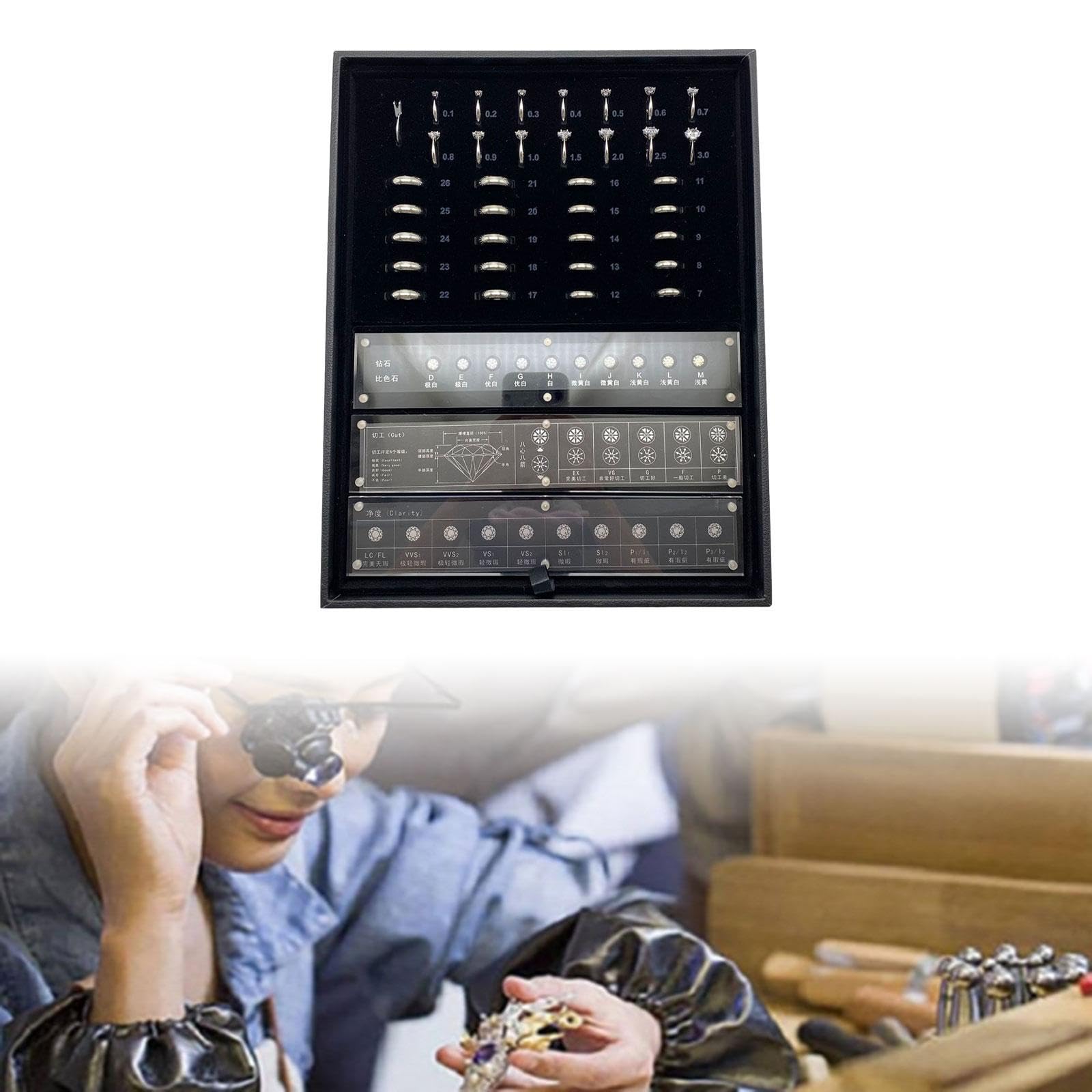 Vaveren Diamond Testing Kit Box, Selector Tool for Jewelry Assessment