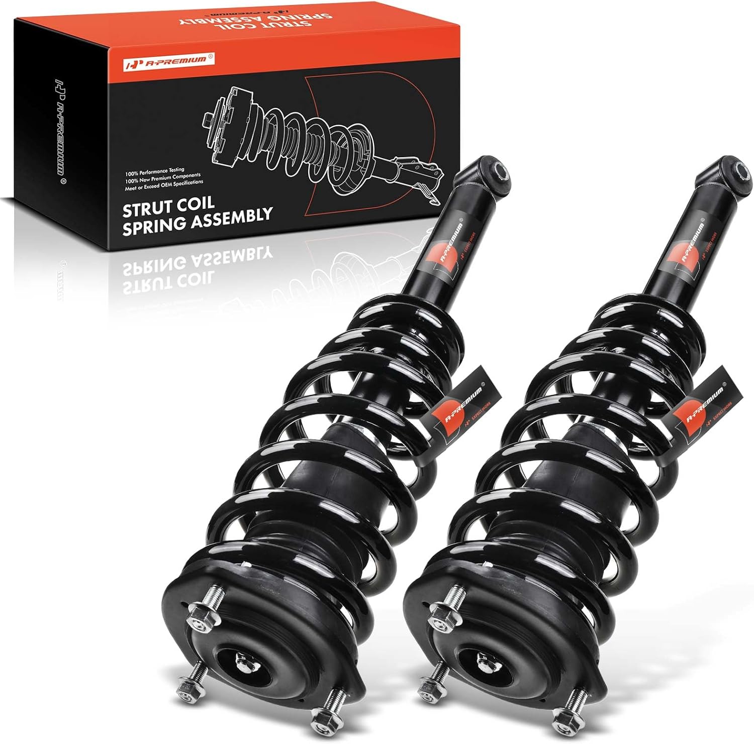 A-Premium Front Complete Strut & Coil Spring Assembly Compatible with Lexus LS400 1990-2000, 2-PC Set