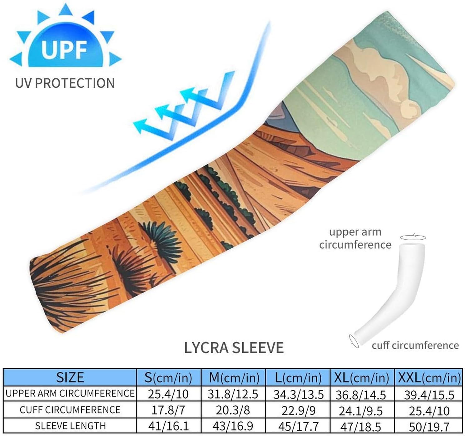 UV Sun Protection Cooling Arm Sleeves XX-Large (xx_l), Compression, Soft | Riding Horses in Wild West Arm Covers for Sport, Breathable, Tattoo Cover Up, Portable Arm Brace for Women Men