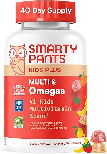 Miniatura 16 de SmartyPants Gomitas multivitamínicas para niños: aceite de pescado Omega 3 (EPA/DHA), vitamina D3, C, vitamina B12, B6, vitamina A, K y zinc
