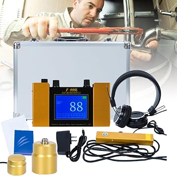 Underground Water Leak Detector 2 Meter, Professional Ultrasonic Water Pipes Leak Sensor, Water Leak geophone Sensor for Home and Outdoor