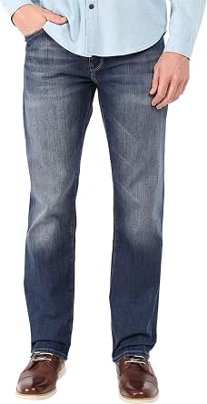 Mavi Men's Zach Straight Leg Jeans In Medium Blue Wash