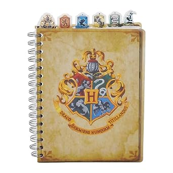 Harry Potter Spiral Bound Tab Journal - Hogwarts Notebook with Subject Dividers | Harry Potter School Supplies