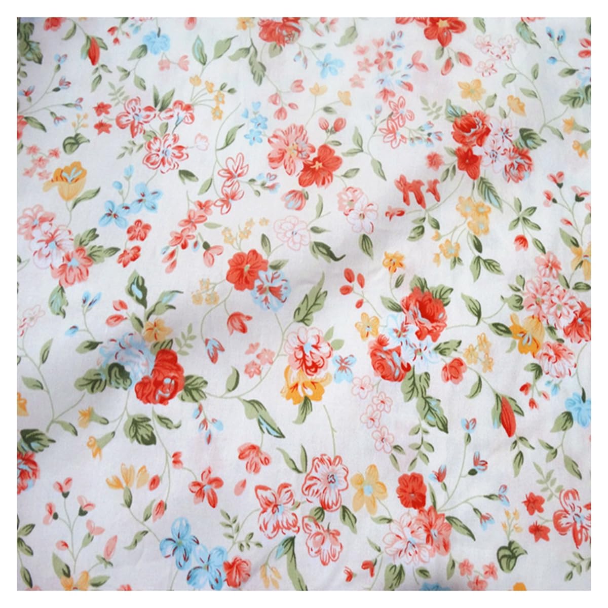 Tkanina bawełniana, towar sprzedawany na metry, materiały do szycia, opakowania, czysta bawełna, tkanina bawełniana ze wzorem w serce, vintage, kwiaty, patchwork, do ubrań, DIY, szycia,