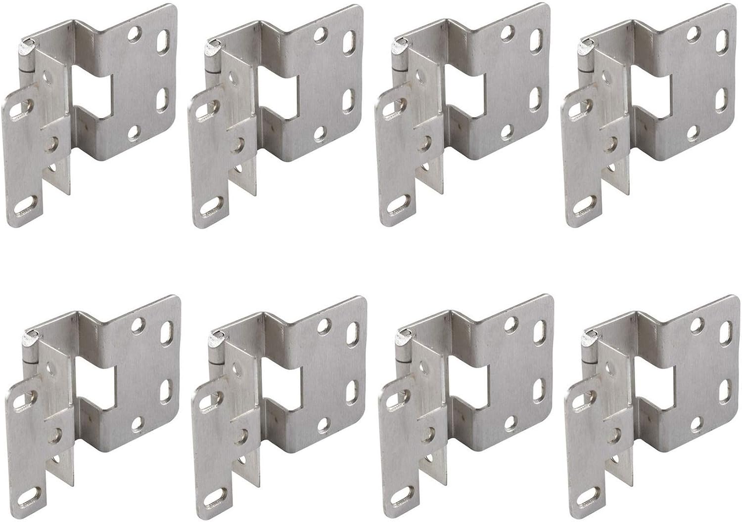 Five-Knuckle Hinge - Grade 1, for 3/4" Door Thickness, Institutional Hinge Brushed Stainless Steel Finish-2PK-4PK-8PK (8)