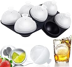 HONYAO® 6 cm Large Round Silicone Ice Balls Sfera - 2 Pieces