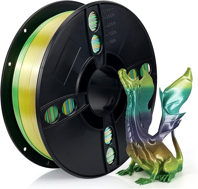 Silk PLA 3D Printer Filament, Dimensional Accuracy +/- 0.03 mm, 1 kg...