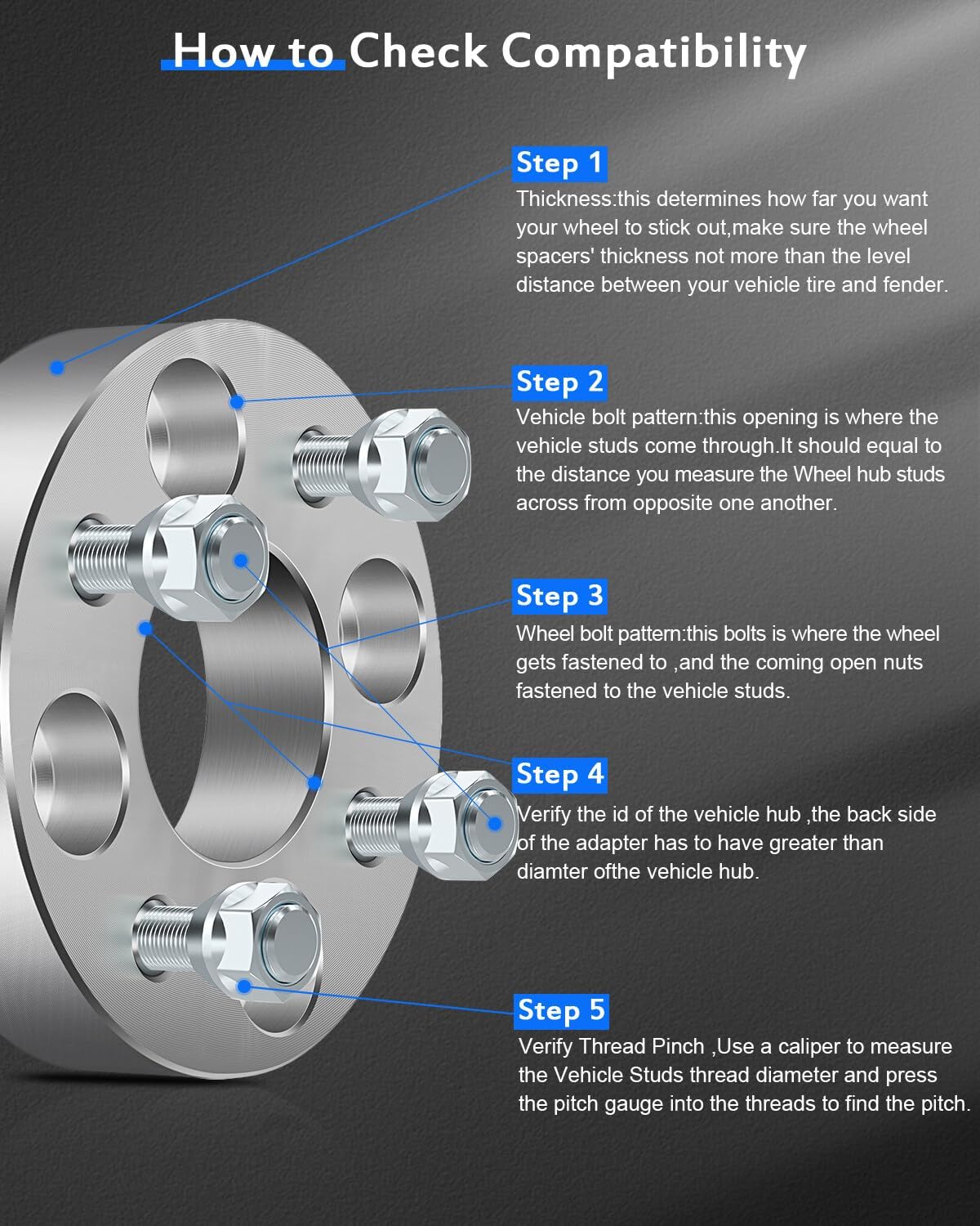 ECCPP 4x100 to 4x100 Wheel Spacers 1.25 inch 4 Lug fits for 2000-2006 for Toyota for MR2 Spyder| 2004-2020 for Toyota for yaris|1992-2005 for Honda for Civic|1990-2005 for Mazda for Miata-4PCS 4x silver