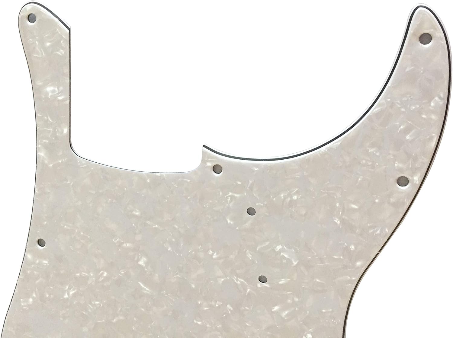 Electric Guitar Pickguard for Fender '62 Precision P Bass Style (4 Ply White Pearl)