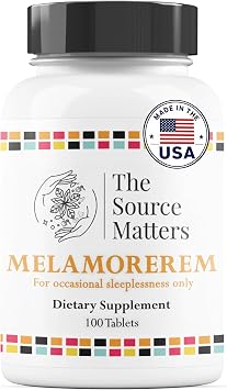Melamorerem 1 mg Melatonin Sleep Aid Tablets | 100 Count