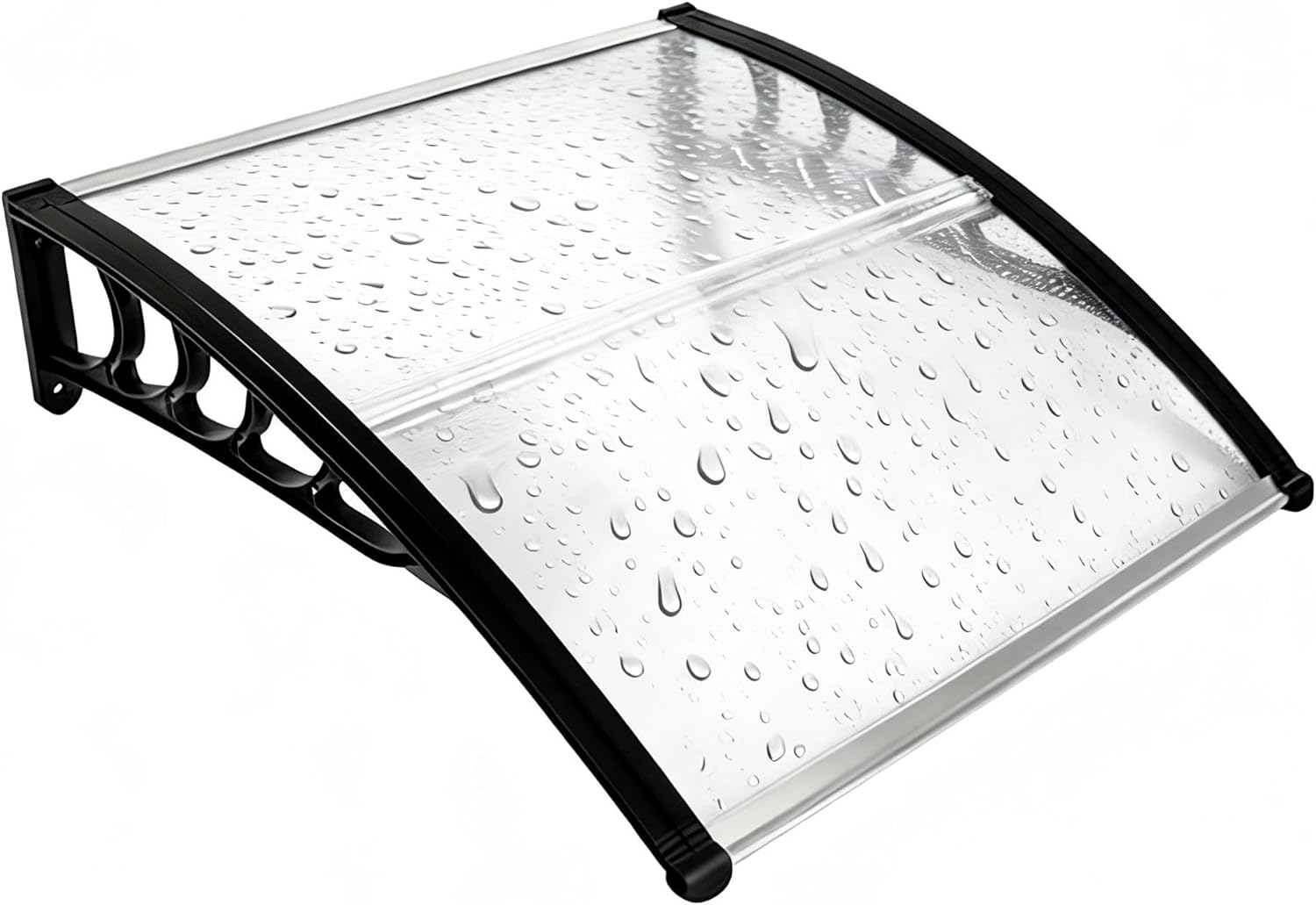 40" x 40" Door Awnings Exterior, Window Awning for Door Entrance, Polycarbonate Cover Door Canopy Window Awnings for Outside Rain and Snow, UV Sunlight Protection, Hollow Sheet(Clear Board)