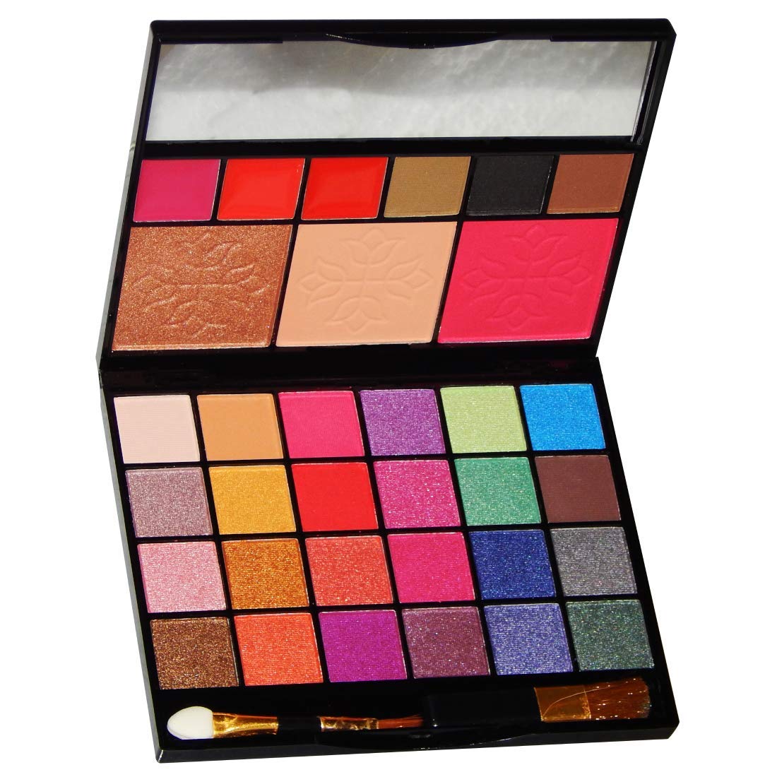 VARS LONDON Makeup palette| Highlighter blusher eye shadow eye brow lip gloss combo palette| matte and shimmer eyeshadow combo palette| highlighter powder palette| eye brow powder palette| (01)