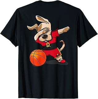 Dog Dabbing Angola Basketball Jersey Angolan National Team T-Shirt for Men Women Kids