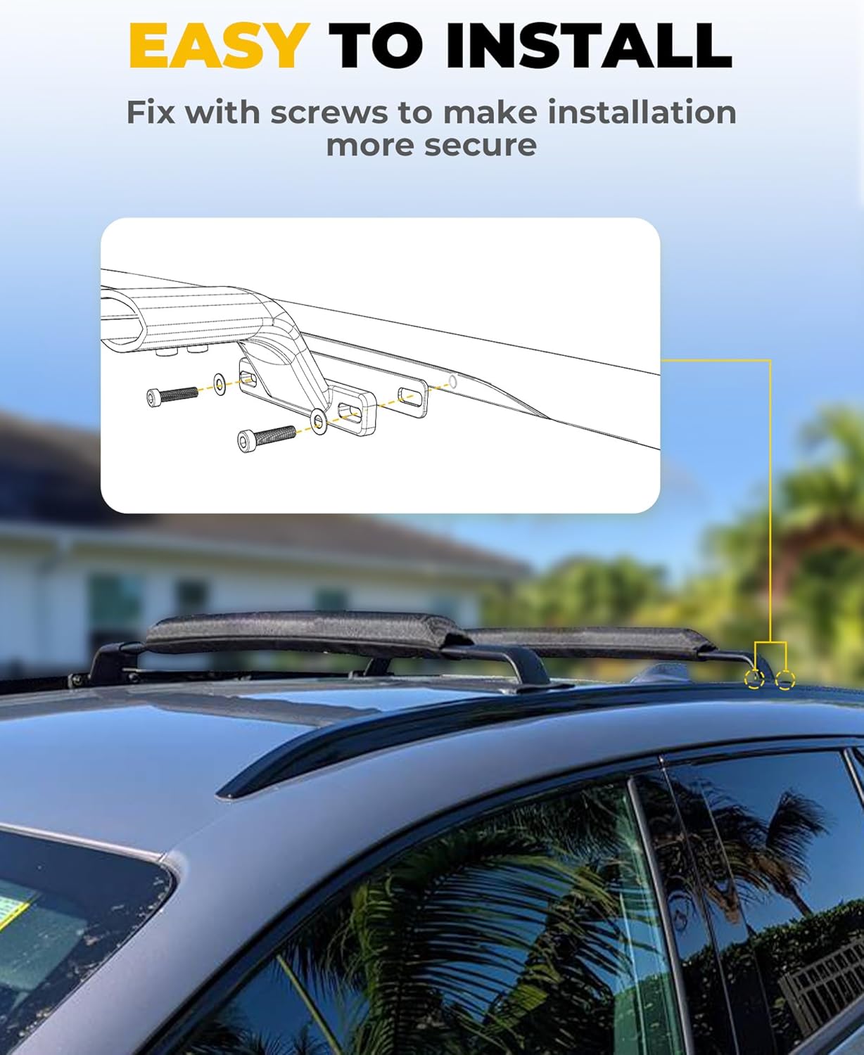 220LBS Cross Bars Roof Rack Fit for 2024-2026 Chevrolet Chevy Blazer EV Aluminum Crossbars Cargo Bars Rooftop Rack Luggage Carrier Accessories, Kayak Bike Surfboard Ski Snowboard Rack