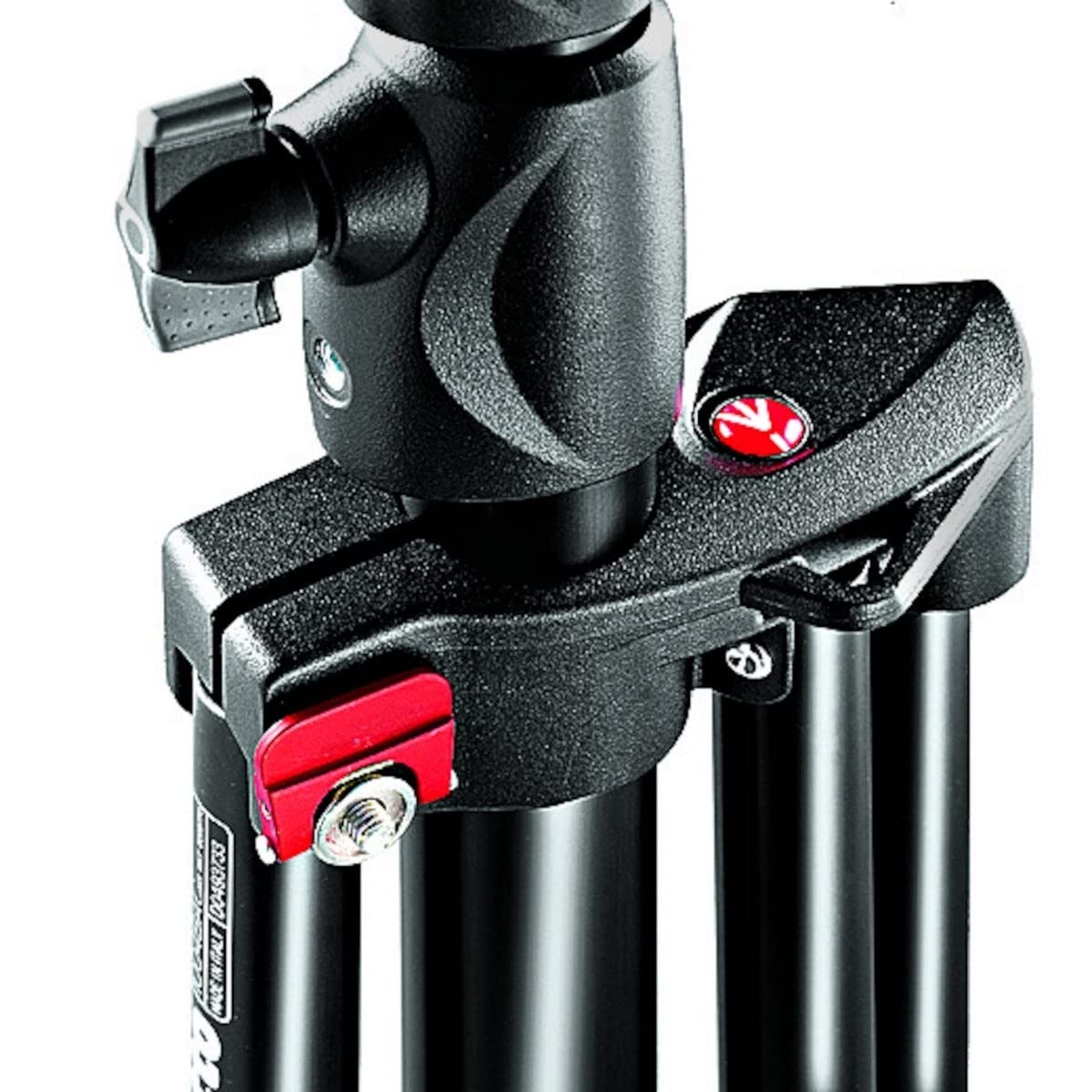 Manfrotto 1004BAC-3 Kit 3 Stativi, Serie Babylight, Massima Altezza 366 cm per Luci, 4 Sezioni, in Alluminio, Nero