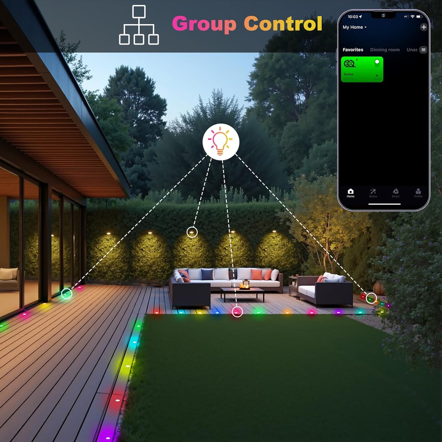 FVTLED Recessed LED Deck Lights Kit, Φ1.77 Low Voltage WiFi Pixel RGBW+IC Deck Lighting Work with Alexa/Google Home, IP67 Waterproof Outdoor Step Lights DC12V for Garden,Steps,Stair(30 Pack, Black)