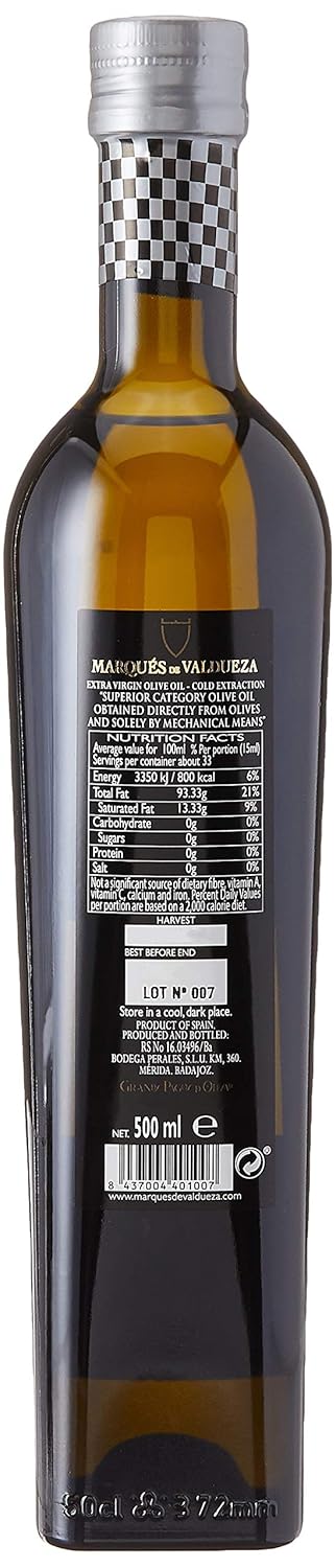 MARQUES DE VALDUEZA Spanish Extra Virgin Olive Oil, 500 ML