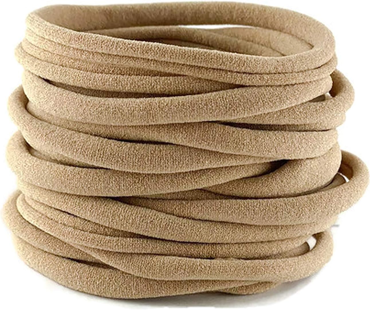 Nylonbands Nylon Headbands for Baby Girls – Craft DIY Hair Bows – pack of 20