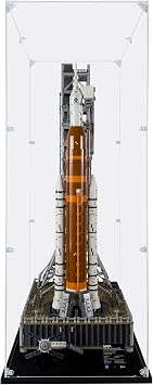 Acrylic Display Case Compatible for Lego NASA Artemis Space Launch System #10341, Dustproof Display Case Case Only