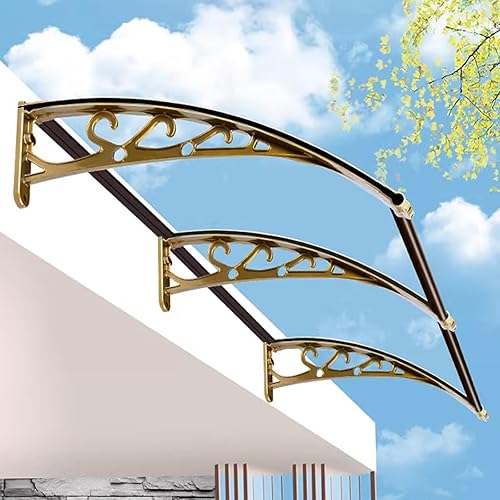 Miniatura 6 de Toldo de ventana para puerta delantera, protección UV, lluvia, nieve, toldo de entrada, toldo de entrada para patio al aire libre, cubierta moderna