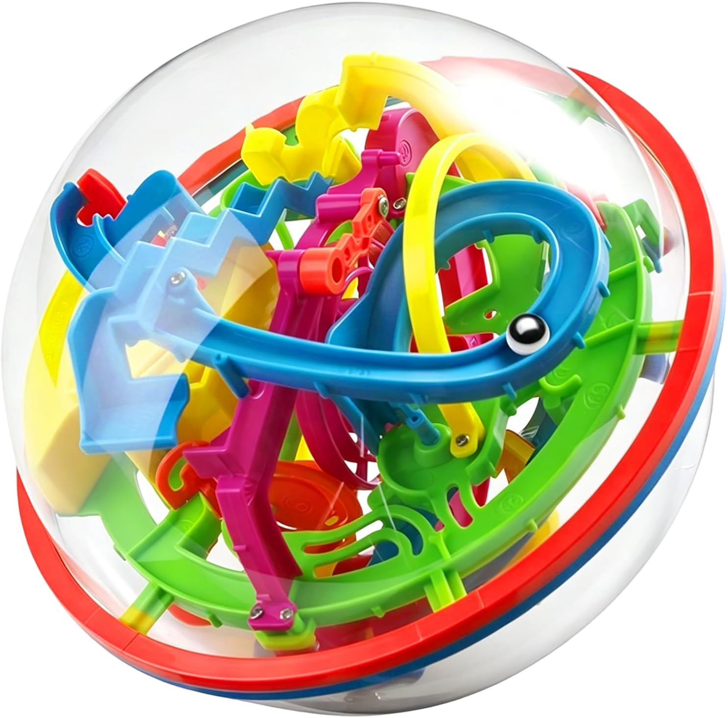 3D Maze Toy Age 3+, 100 Challenging Barriers Intellect Labyrinth Puzzle Maze Ball for Kids and Children Best Gift