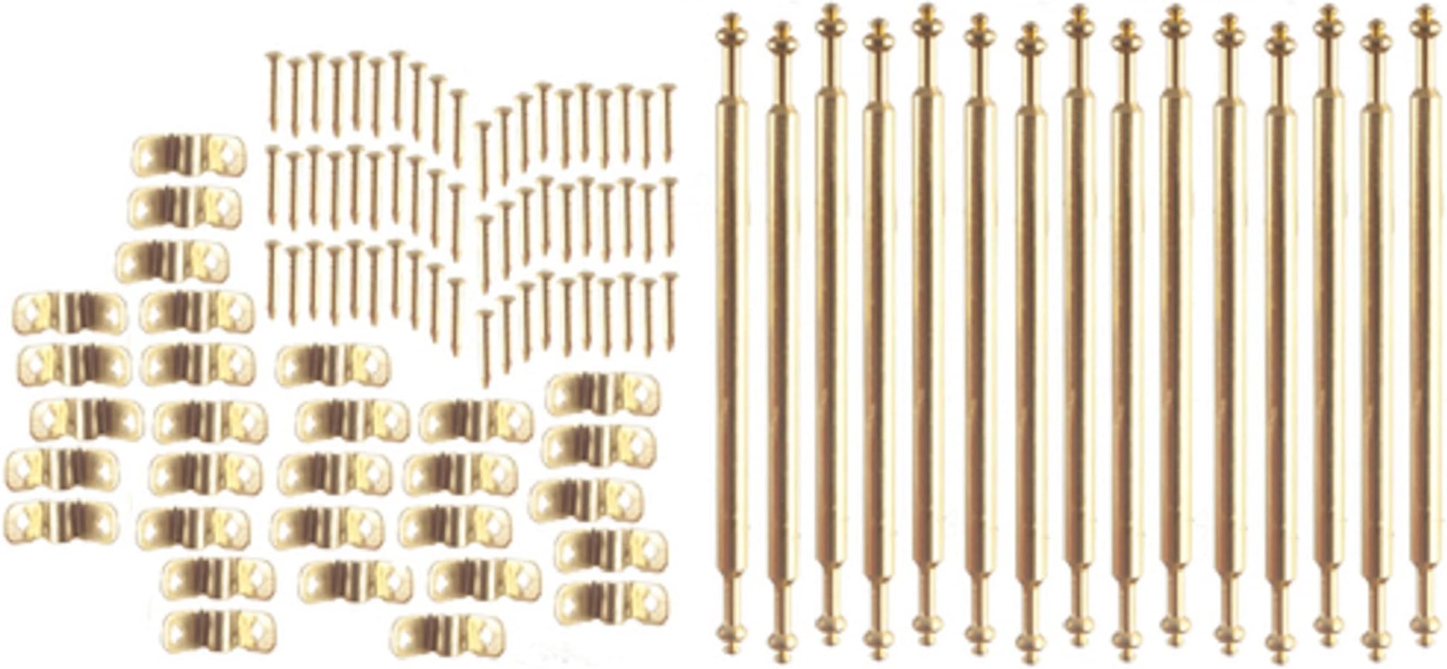 Melody Jane Dolls Houses Miniature Staircase Runner Carpet Accessory 15 Brass Stair Rods