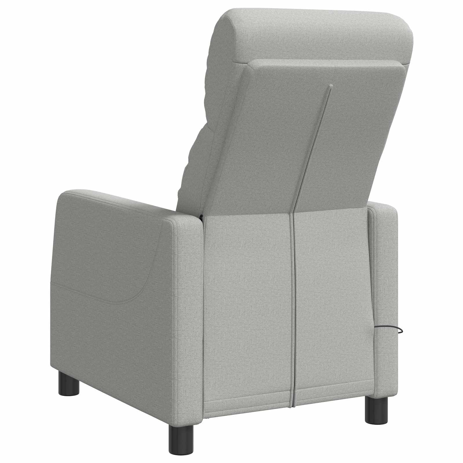 Poltrona relax grigio nuvola 100% poliestere con schienale
