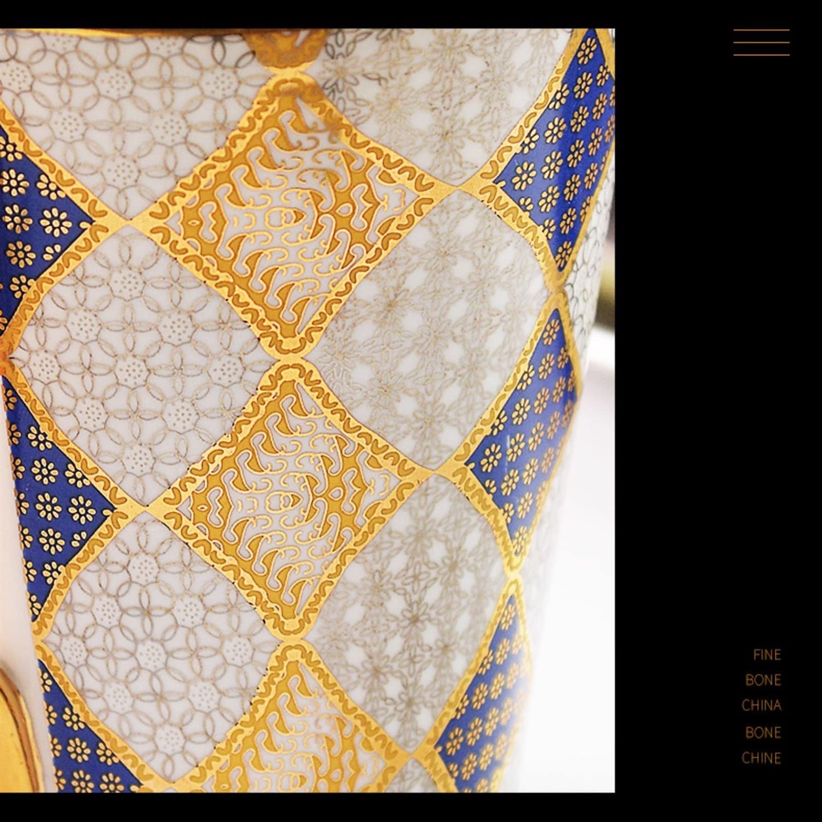 Ceramiczny kubek do kawy Luksusowy styl Kubek z porcelany kostnej Gospodarstwo domowe Modny geometryczny wzór Kubek Duży kubek do mleka