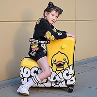 AO WEI LA 子供用乗れるキャリーケース Amazon.com | AO WEI LA OW Kids Checked Ride on Luggage, 24 Inch