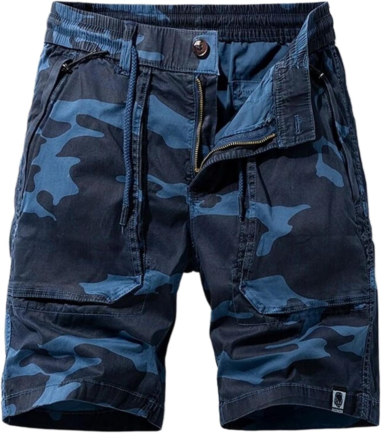 Summer Men Camo Cargo Shorts Casual Cotton Jogger Pants Mens Vintage Shorts Male