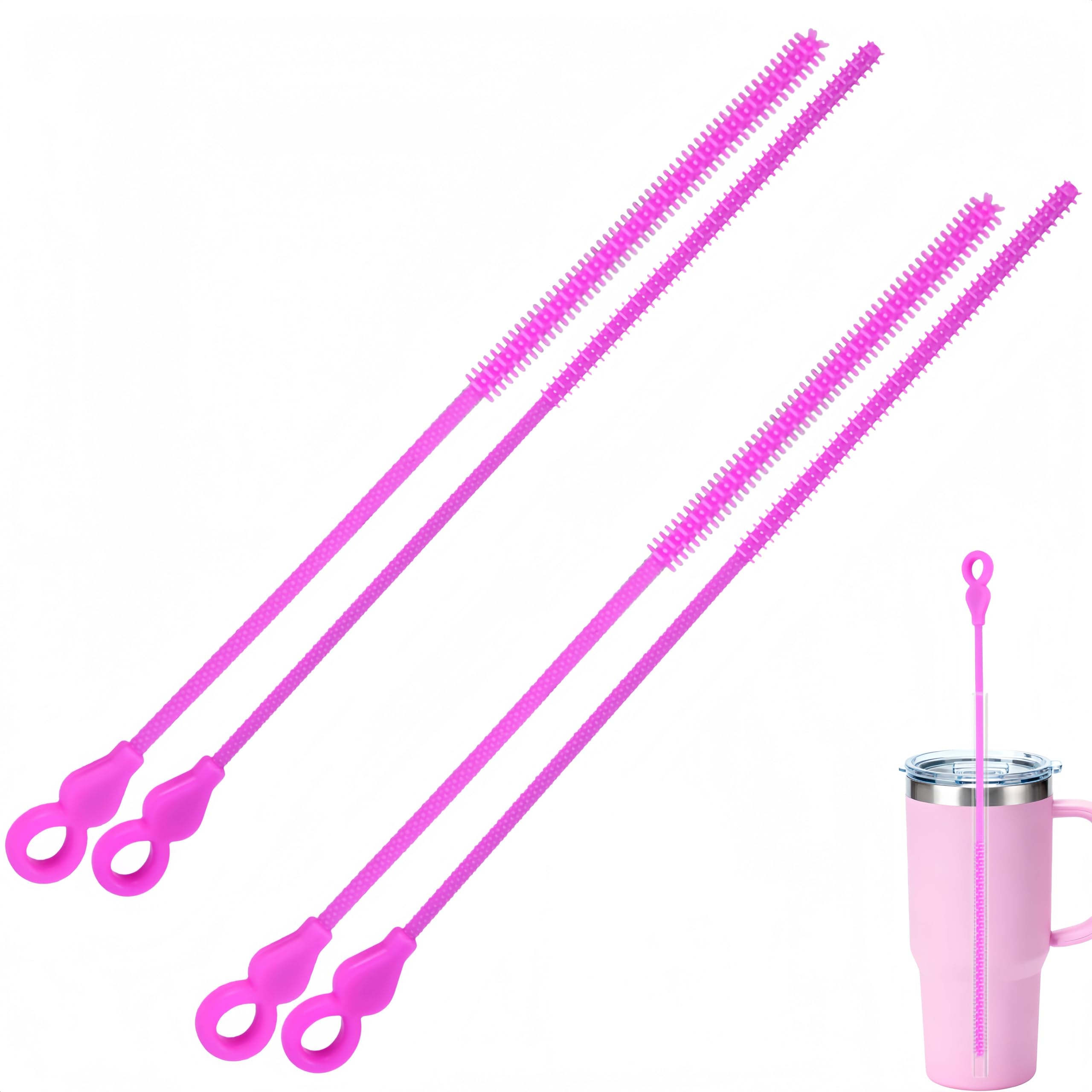 Photo 1 of TenderBloom Silicone Straw Cleaner Brush Set