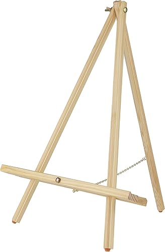Creative Mark Thrifty - Caballete de madera para pintar una sola unidad, peso ligero duradero, ángulo ajustable para dibujar y pintar, acabado