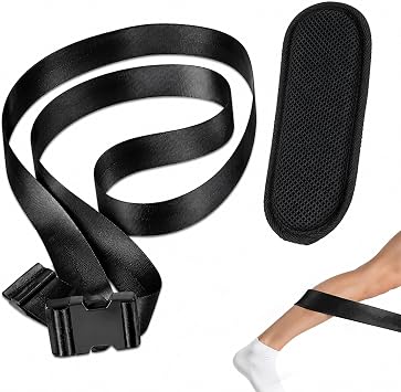 Mobilization Belt for Physical Therapy, Adjustable Pt Strap with Thick Cushioning Pad, Manual Traction Stretching Band for Physical Therapy, Rehabilitation, Stretching Mobility & Gym Techniques