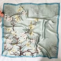 Vista 125 de FONYVE - Pañuelo de satén sedoso de tamaño mediano para mujer, cuadrado, 27.5 x 27.5 pulgadas