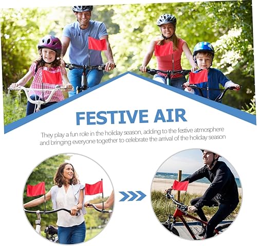 Miniatura 5 de BESPORTBLE 2 piezas de mástiles de bandera para niños, poste de bandera para motocicleta, montaje de remolque para soporte de bandera de scooter,