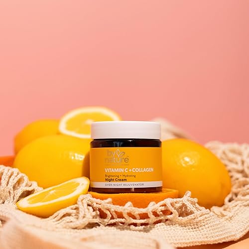 Miniatura 5 de By Nature Crema de noche iluminadora con vitamina C y cúrcuma, crema facial de noche rica e hidratante para restaurar tu brillo natural y energizar