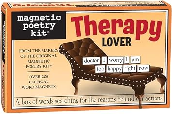 Magnetic Poetry Therapy Lover Kit Therapy Words for Refrigerator - Write Poems and Letters on The Fridge - Made in The USA