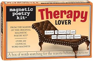Magnetic Poetry Therapy Lover Kit – Therapy Words for Refrigerator - Write Poems and Letters on The Fridge - Made in The USA