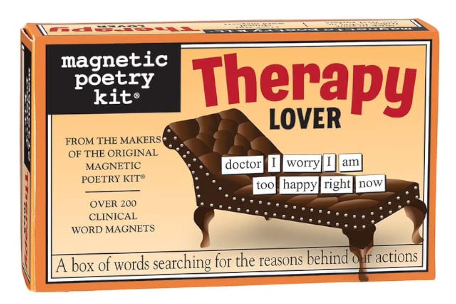 Magnetic Poetry Therapy Lover Kit – Therapy Words for Refrigerator - Write Poems and Letters on The Fridge - Made in The USA