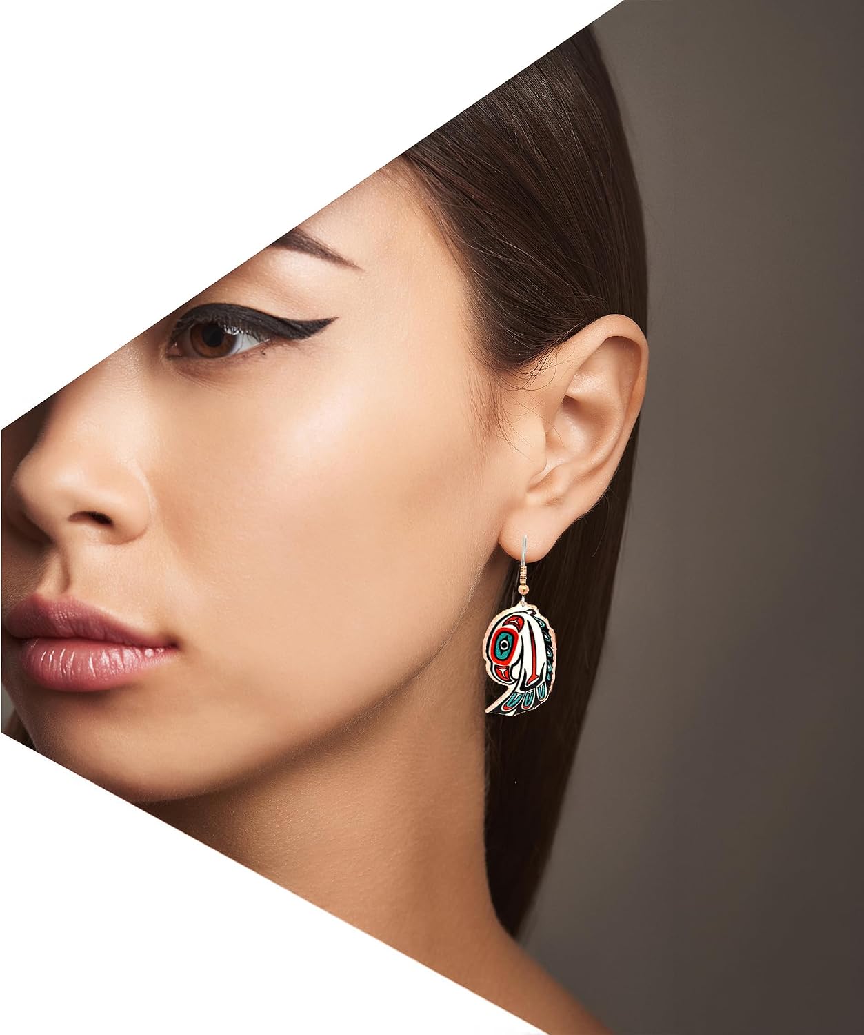 Northwest Coast Alaska Native Animals SpiritsTotem Earrings/Alaska Totem Earrings/Eagles/Lovebird/Beaver/Wolf/Whales/Owl/Sun/Salmon/Alaska Jewelry