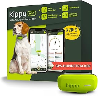 Kippy Dog | GPS for Dogs - Waterproof GPS Tracker for Dogs with Collar Attachment - Activity and Health Tracker for Your D...