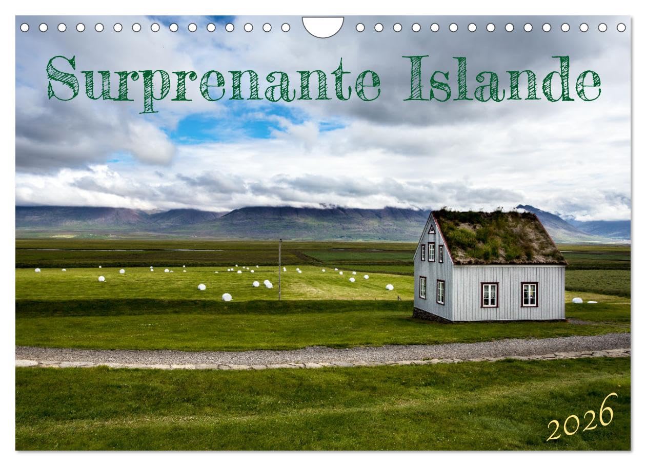 Surprenante Islande (Calendrier mural 2026 DIN A4 vertical), CALVENDO calendrier mensuel: Quelques Paysages d'Islande Photographiés pendant un séjour en juillet quand les jours s'éternisent.