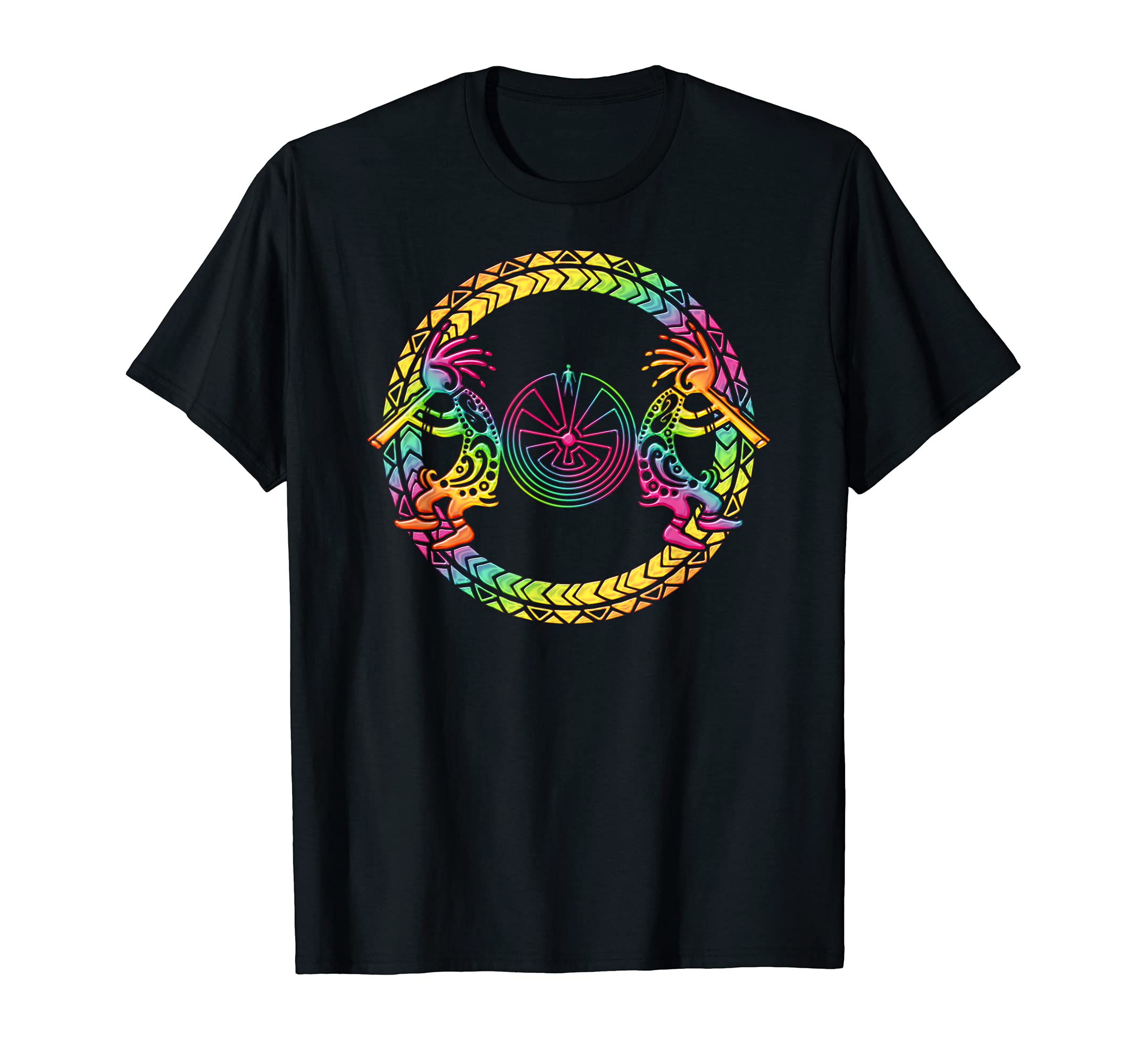 Kokopelli Duo - Man In The Maze - Circle 1 - Fan Fun T-Shirt
