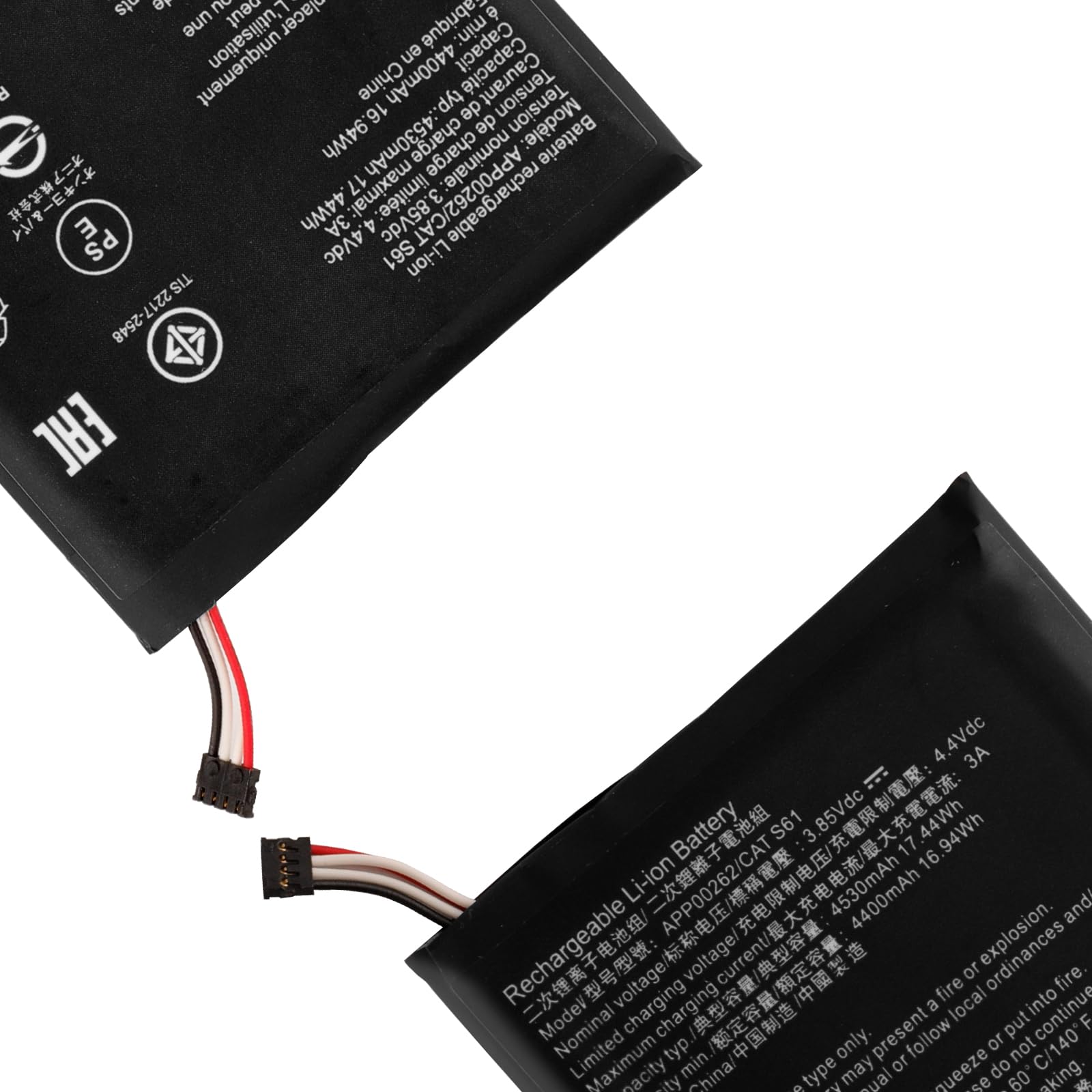 Aousavo S61 - Batteria di ricambio S61, compatibile con Caterpillar CAT