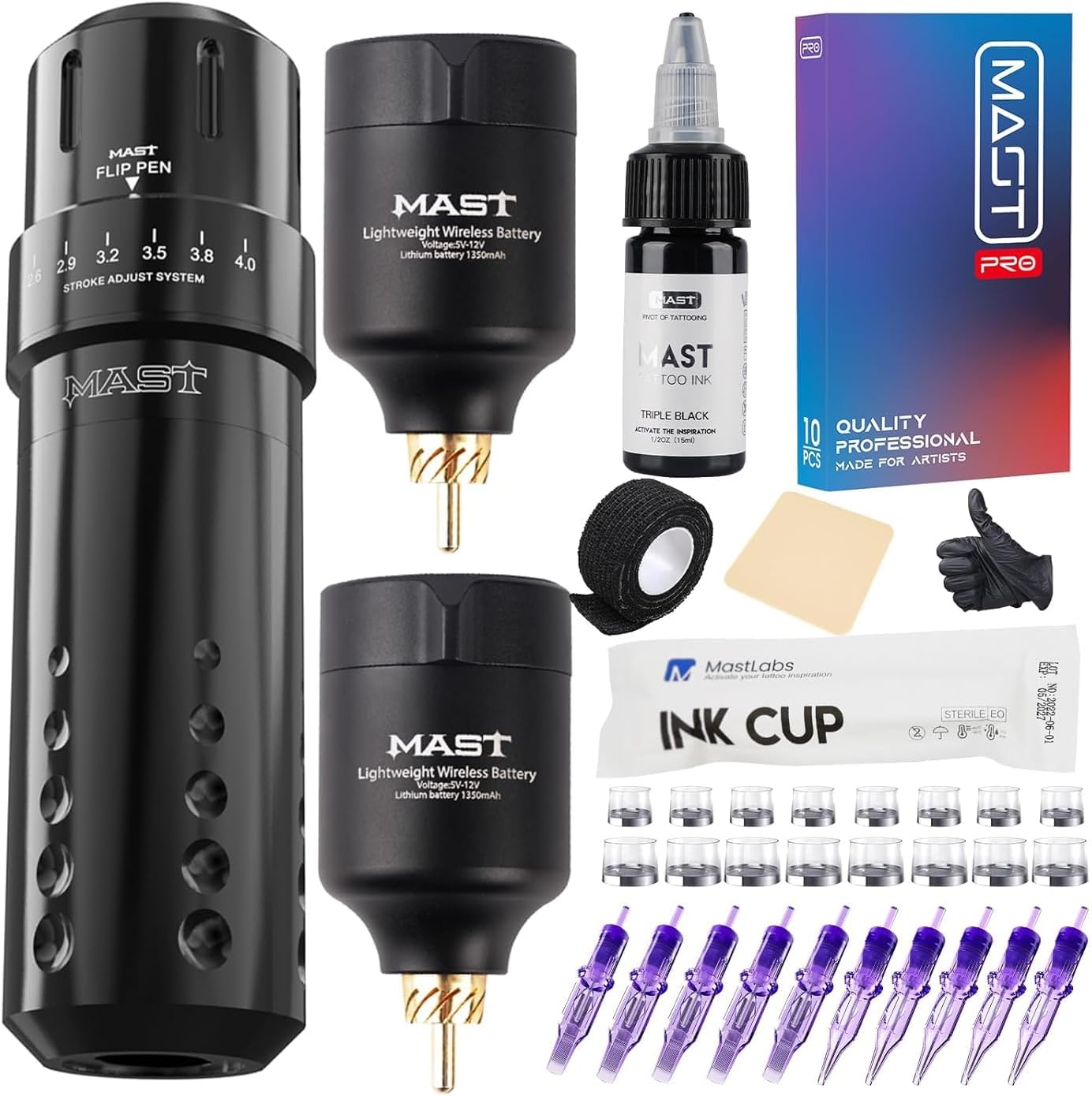 ワームホール タトゥーガンキット ワイヤレスタトゥー マシン キット