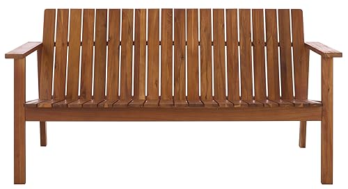 Outdoor Patio Furniture Collection - Fallon Natural Solid Wood Bench,