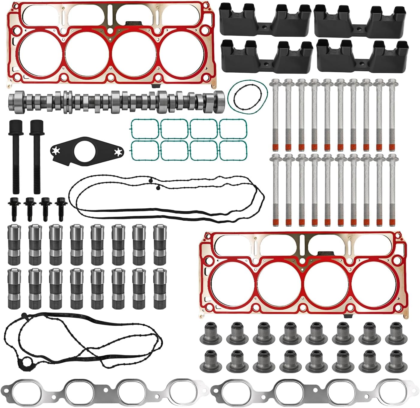 NON AFM/DOD Disable 5.3 Cam Camshaft Lifter Kit Compatible with GMC Chevy 2014-2021 Express Silverado Suburban Camaro Corvette Tahoe Savana Sierra Yukon 5.3L, 12499225 HS26744PT