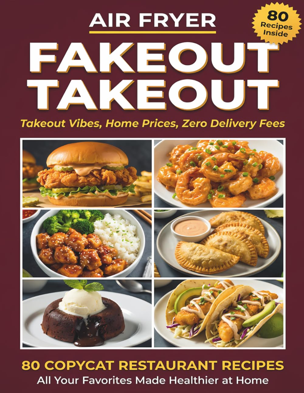 Air Fryer Fakeout Takeout: Takeout Vibes, Home Prices, Zero Delivery Fees. 80 Copycat Restaurant Recipes. All Your Favorites Made Healthier at Home