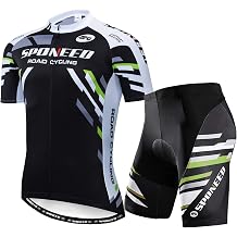 sponeed Cycling Jersey Short Sleeve Suits Men Bike Clothing Road Bicycle Shorts Padded Outfits