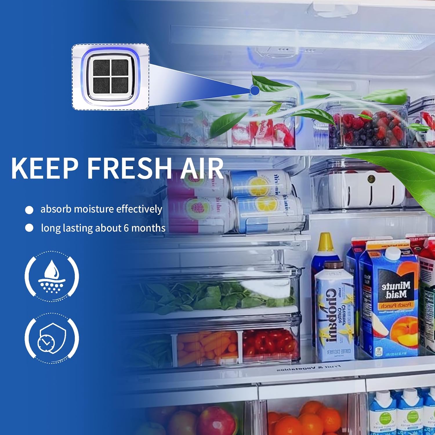 Air Filter LFXS26973S, LRFXC2416S/D, LRMVS3006S, LRMDS3006S, LRFVC2406S, LRFVS3006S/D, LRYXC2606S Replace for LG Refrigerator Model.